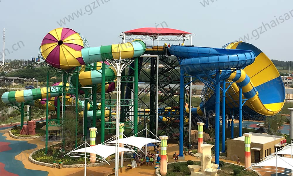 辽宁盖州亚特兰蒂斯海乐园大喇叭、暴风谷组合